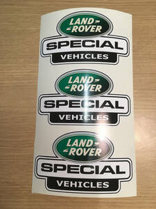 海外 限定品 送料込み LAND ROVER DEFENDER DISCOVERY StickerDecalランドローバーディフェンダーステッカー デカール3枚セット ステッカー