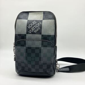 希少 LOUIS VUITTON ルイヴィトン N40403 ダミエグラフィットジャイアント アヴェニュー スリングバック ショルダーバッグ ボディバッグ