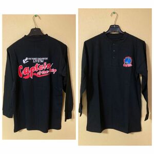 1994年長渕剛　Tシャツ ライブ’94 キャプテンオブザシップ長袖Tシャツ　黒　ブラック　LサイズCaptain of the ship Live1994超レアもの