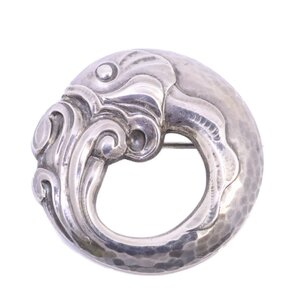 GEORG JENSEN ジョージジェンセン 10 魚モチーフ ブローチ シルバー925【いおき質店】