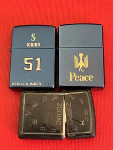 ZIPPO ジッポ オイルライタージャンク品3点まとめ管理番号L-A9