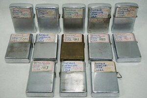 【質Banana】現状品 ZIPPO/ジッポー ヴィンテージ 1983年 13個セット コレクター放出品 プレーン/無地 現品限り♪