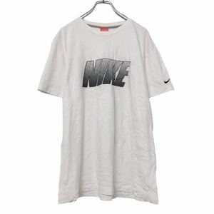 NIKE 半袖 プリントTシャツ L ホワイト ブラック ナイキ 古着卸 アメリカ仕入 a507-6903