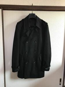 【即決】【良品】 LITHIUM HOMME リチウムオム TRENCH COAT トレンチコート BLACK ブラック 黒色 即決早い者勝ち