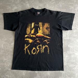 90s ビンテージ オリジナル Korn コーン 1999 ISSUES イシュー プロモ Tシャツ 黒 ブラック XL