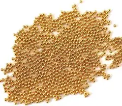 高品質 メタル ブリオン ゴールド 1mm ４ｇ（約1000粒）
