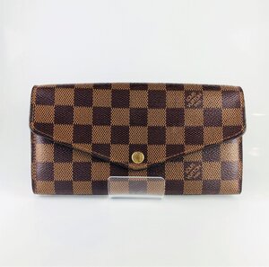 【77】中古品 LOUIS VUITTON ルイ ヴィトン ポルトフォイユ サラ N60114 財布 ダミエ レディース ローズバレリーヌ ブランド 人気 二つ折り