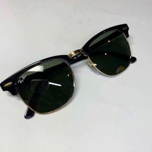 【新品未使用】レイバン Ray-Ban RB3016 クラブマスター CLUBMASTER W0365 49□21 3Nサングラス ブラックゴールド定価2.4万円rb081206