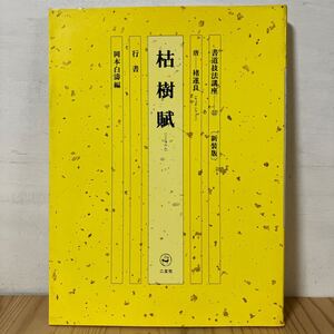 シヲ☆25-1219[書道技法講座 32 新装版 枯樹賦 行書 唐 猪遂良] ※下敷き付き ※書き込みあり 二玄社 中国書道