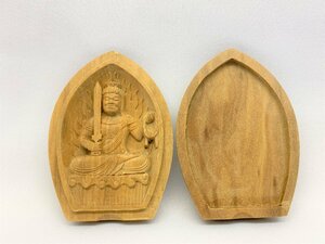 【三枝堂】新品　白檀　香合仏【不動明王】酉年生まれ守り本尊　桐箱入り☆展示品１点限り☆送料は当社負担☆　