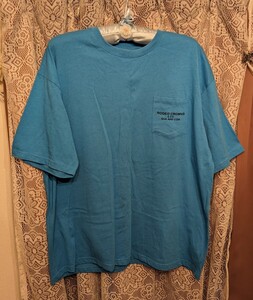 【ロデオクラウンズ】Ｔシャツ★BIG半袖シャツ★ターコイズ×背面ベージュ系バンダナ柄がアクセント!!★SIZE/Ｌ★ゆったりめ★ユニセックス