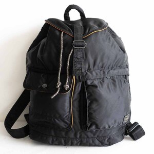 【定番】PORTER 【タンカー リュック】ポーター ブラック バックパック デイパック TANKER BAG ナイロン u2411061