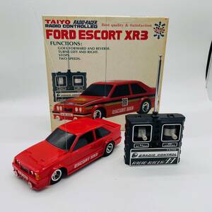 当時物 輸出向け タイヨー TAIYO フォード エスコート XR3 ラジコン 日本製 RC FORD ESCORT ビンテージ 昭和レトロ