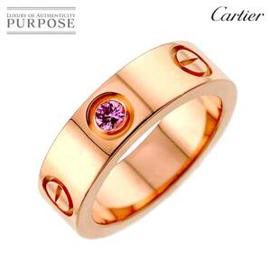 カルティエ Cartier ラブ サファイヤ 1P #50 リング K18 PG ピンクゴールド 750 指輪 Love Ring【証明書付き】 90259233