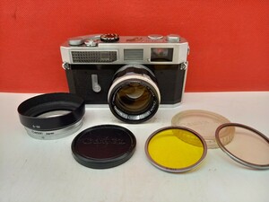 ■ Canon MODEL 7 レンジファインダー フィルムカメラ ボディ 50mm F1.4 レンズ 動作確認済 シャッター、露出計OK キャノン