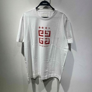 GIVENCHY 4G LOGO PRINTED COTTON T-SHIRT Size-XL BM716G3YEL ジバンシィ 4G ロゴ プリント コットン