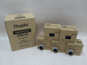 DT 346)未使用品 Duplo DC14 デュプロ ブラックインク 5個セット DRC42 ロールマスター DP-Mシリーズ用・祝10000！取引突破！！