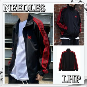 NEEDLES ニードルズ LHP EXCLUSIVE ポリエステルジャージー素材 ユニセックス TRACK JACKET POLY SMOOTH レッド