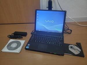 SONY VAIO VGN-G3ABVS G3最終型 Core2Duo SU9600 メモリ4GB SSD120GB DVDマルチ リカバリー付き