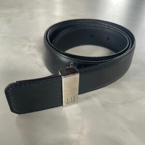 【中古品】dunhill ダンヒル ベルト ブラック フォーマルビジネス G