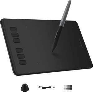 Huion (ヒュイオン) Inspiroy H640P グラフィックス ドローイング タブレット アンドロイド バッテリー不要スタイラス 8192 圧力感度