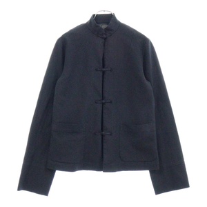 BLACK COMME des GARCONS ブラックコムデギャルソン 17AW スタンドカラー チャイナボタンジャケット ブラック 1Z-J004