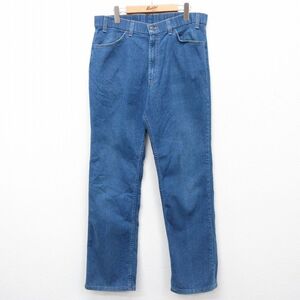 W35/古着 リーバイス Levis アクション ジーンズ メンズ 90s 紺 ネイビー デニム spe 24sep28 中古 ボトムス ジーパン Gパン ロング パ 3OF