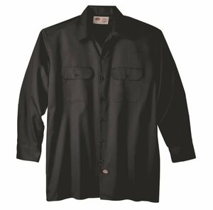 送料無料！Dickies ディッキーズ 574 ロングスリーブワークシャツ 長袖 USAモデル BLACK M