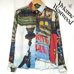 Vivienne Westwood MAN ヴィヴィアン ウエストウッド マン PICCADILLY CIRCUS RELAXPOCKET SHIRTS シャツ メンズ ロンドン 日本製　42 S