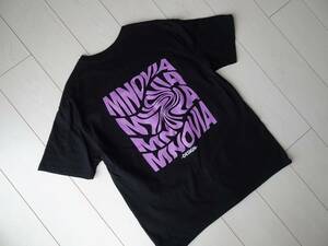 ★デザイン Ｔシャツ★半袖 メンズＸＬ 黒×紫 状態良好!!