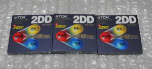 ワープロ フロッピーディスク 2DD 未使用 3枚 TDK / MICRO FLOPPY DISK MF-２DD 