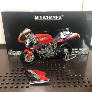 275 ミニチャンプス DUCATI 998R・BRITISH SUPERBIKE 2002 STEVE HISLOP 1/12 バイク 模型 完成品 ドゥカティ