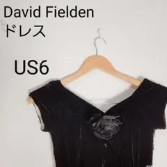 David Fielden★ウェディングドレス★パーティドレス★US6★ベロア