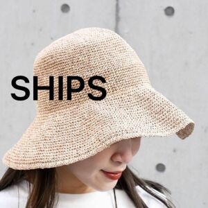 SHIPS シップス　麦わら帽子　レディース 帽子 ハット ストローハット 麦わら帽子