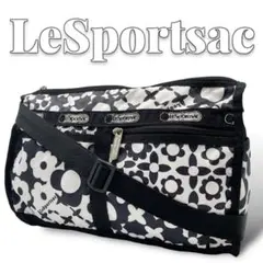 良品 LESPORTSAC 花柄 ナイロン ショルダーバッグ 8570