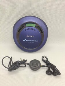 E470△SONY ソニー WALKMAN CD-R/RW D-E666 ポータブルCDプレーヤー リモコン RM-CD6 ブルー【保証あり】241118