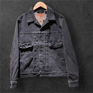 希少　リーバイス セカンド 先染め　ブラック 507 2nd Levi’s デニムジャケット BLACK 黒 Gジャン 大戦　 デニム ジャケット