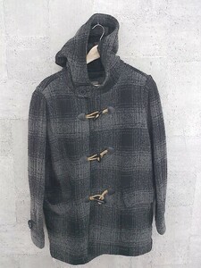 ■ GAP ギャップ 長袖 ダッフル コート S グレー ブラック #