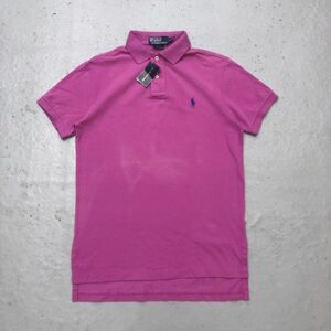 90s ロゴ刺繍　polo ralph lauren ポロラルフローレン　ポロシャツ　古着　レトロ　希少カラー