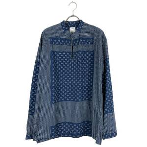 VISVIM(ビズビム) KERCHIEF DOTS TUNIC SHIRT 14SS (blue)