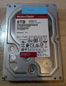 WD Red_Plus 3.5インチ NAS向け HDD 8TB WD80EFAX #H801