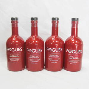 ● ポーグス シングルモルト アイリッシュウイスキー 40% 700ml 4本 POGUES 未開栓！