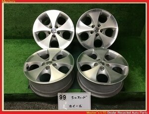 【送料無料】ANH10W アルファード V AS 後期 純正 アルミホイール 17×7J+45 5穴-114.3 ポリッシュ 4本セット 冬用/スタッドレス用などにも