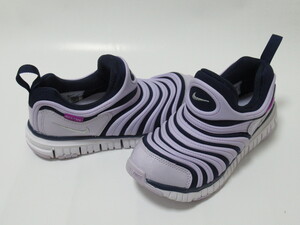 NIKE DYNAMO FREE PS 紫 パープル 18cm ナイキ ダイナモ フリー キッズ スリッポン 運動靴 343738-439