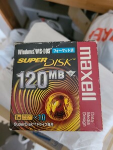 10枚セット　マクセル　スーパーディスク　SuperDisk　120MB　Windows MSDOSフォーマット