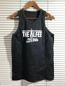 80s ビンテージ【THE ALFEE/アルフィー×Jean Paul GOULTIER/ジャンポールゴルチェ タンクトップ フリー 黒】オンワード 高見沢俊彦 桜井賢