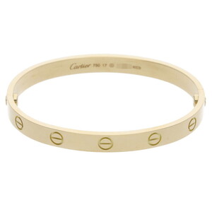 カルティエ 新型 LOVE BRACELET/ラブブレス サイズ:17 18KYGラブブレスレット 中古 SB01