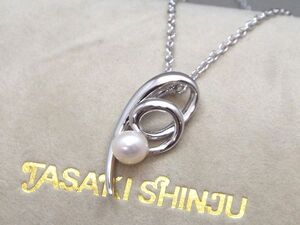 良品! 田崎真珠/TASAKI 1粒パール/真珠 シルバー925/SV ペンダントネックレス/アクセサリー 【2566y2】