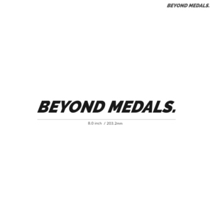 【BEYOND MEDALS】ビヨンドメダルズ★02★ダイカットステッカー★切抜きステッカー★8.0インチ★20.3cm