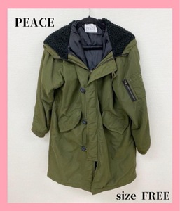 〇3791B〇 PEACE E hyphen world gallery モッズコート 男性 size FREE